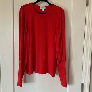 Evereve ribbed red top
